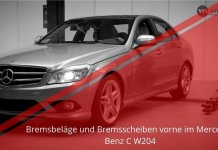 Bremsbeläge und Bremsscheiben vorne wechseln | Mercedes Benz C W204