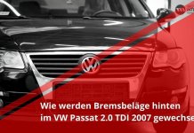 Bremsbeläge hinten wechseln | VW Passat 2.0 TDI 2007