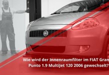 Innenraumfilter wechseln | FIAT Grande Punto 1.9 MultiJet 120 2006