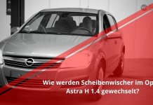 Scheibenwischer wechseln | Opel Astra H 1.4
