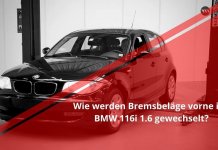 Bremsbeläge vorne wechseln | BMW 116i 1.6