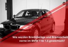 Bremsbeläge und Bremsscheiben vorne wechseln | BMW 116i 1.6