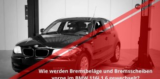 Bremsbeläge und Bremsscheiben vorne wechseln | BMW 116i 1.6