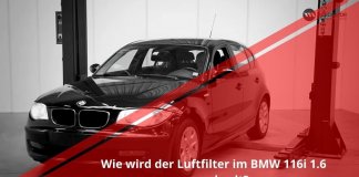 Luftfilter wechseln | BMW 116i 1.6