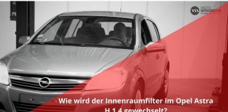 Innenraumfilter wechseln | Opel Astra H 1.4